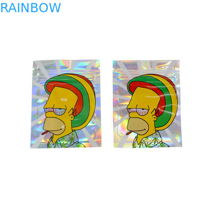 La borsa olografica per CBD diserba la borsa gommosa di Herb Flower Dry Tobacco Retail di sapore della borsa della chiusura lampo di Mylar dell'orso di Candy