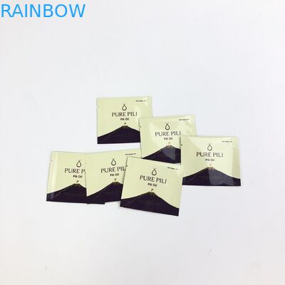 Bustina cosmetica sigillata lato stampata su ordinazione del di alluminio tre per l'imballaggio del campione