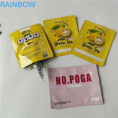 Le borse d'imballaggio cosmtic blu opache hanno personalizzato le bustine piane della stagnola