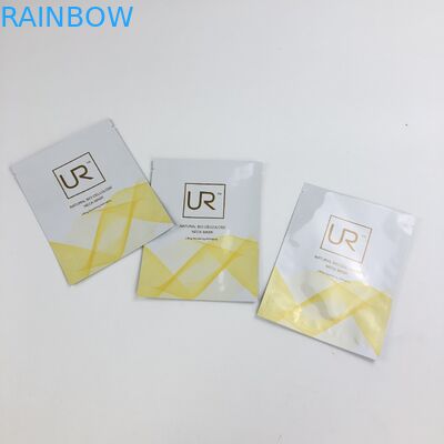 Tre il lato risigillabile su ordinazione mylar piano ha glassato la borsa a chiusura lampo di plastica della bustina della crema della lozione