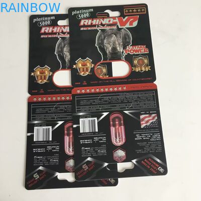 La carta su misura del magnum di quattro colori carda le scatole di carta per l'imballaggio delle capsule della pillola