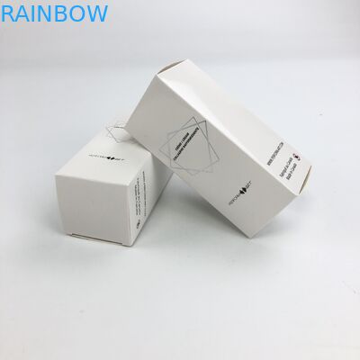 Cartone bianco di timbratura caldo su ordinazione all'ingrosso di Matt Film With 350g per l'imballaggio cosmetico del contenitore di carta del ciglio dell'alimento del campione