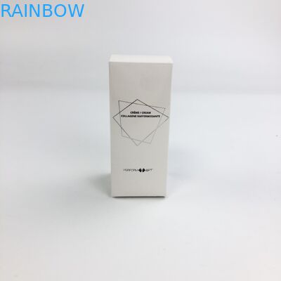 Cartone bianco di timbratura caldo su ordinazione all'ingrosso di Matt Film With 350g per l'imballaggio cosmetico del contenitore di carta del ciglio dell'alimento del campione