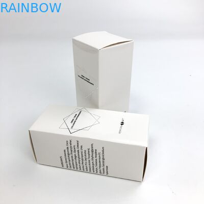 Cartone bianco di timbratura caldo su ordinazione all'ingrosso di Matt Film With 350g per l'imballaggio cosmetico del contenitore di carta del ciglio dell'alimento del campione