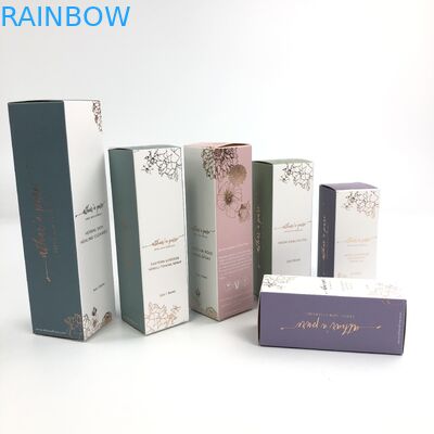 Cartone bianco di spessore UV lucido su ordinazione di Matt Film With 400g per il campione cosmetico Argan Oil Paper Box Packaging