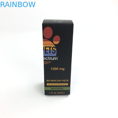 Il film lucido su ordinazione con il cartone bianco di spessore 400g per medicina Spary imbottiglia l'imballaggio del contenitore di carta dei gioielli