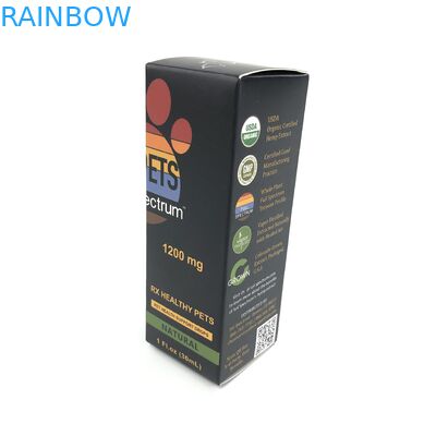 Il film lucido su ordinazione con il cartone bianco di spessore 400g per medicina Spary imbottiglia l'imballaggio del contenitore di carta dei gioielli