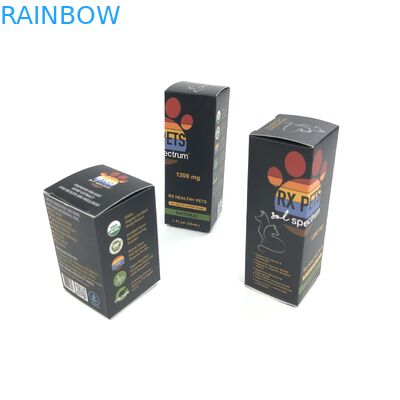 Il film lucido su ordinazione con il cartone bianco di spessore 400g per medicina Spary imbottiglia l'imballaggio del contenitore di carta dei gioielli