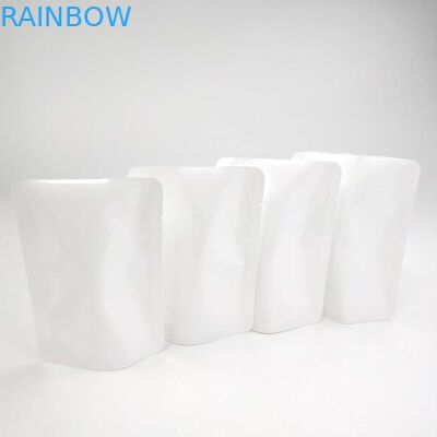 La saldatura a caldo risigillabile su ordinazione NESSUNA chiusura lampo Doypack risigilla il supporto del sacchetto sulla borsa d'imballaggio materiale bianca del PE NY del seme di fiore del sacchetto