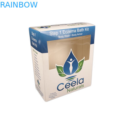 Su ordinazione a buon mercato per il contenitore di carta d'imballaggio del mestiere dei campioni della collana cosmetica dei gioielli con la scatola di carta economica della finestra di Transpartent