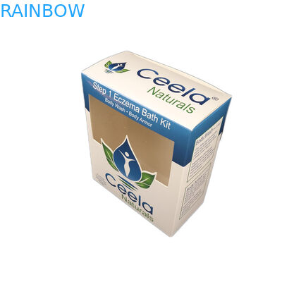 Su ordinazione a buon mercato per il contenitore di carta d'imballaggio del mestiere dei campioni della collana cosmetica dei gioielli con la scatola di carta economica della finestra di Transpartent