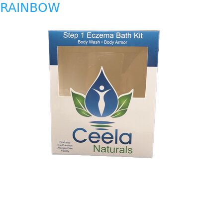 Su ordinazione a buon mercato per il contenitore di carta d'imballaggio del mestiere dei campioni della collana cosmetica dei gioielli con la scatola di carta economica della finestra di Transpartent