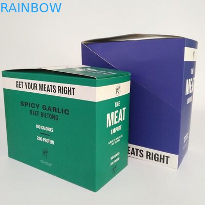 L'abitudine ha stampato l'energia d'imballaggio piegata Antivari di scatto del manzo della scatola di presentazione di vendita al dettaglio del cartone 200G fa un spuntino le scatole di carta