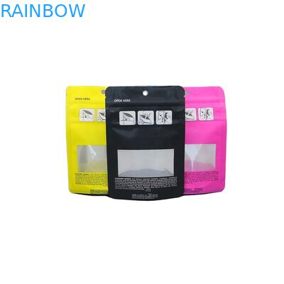 Sacchetto a chiusura lampo triplo 200mic della chiusura lampo CBD Candy Mylar