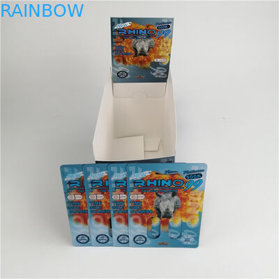 Imballaggio di plastica della capsula di potenziamento del maschio delle carte della capsula della bolla vuota su ordinazione di Pillls 3d