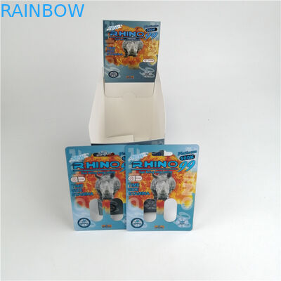 Imballaggio di plastica della capsula di potenziamento del maschio delle carte della capsula della bolla vuota su ordinazione di Pillls 3d