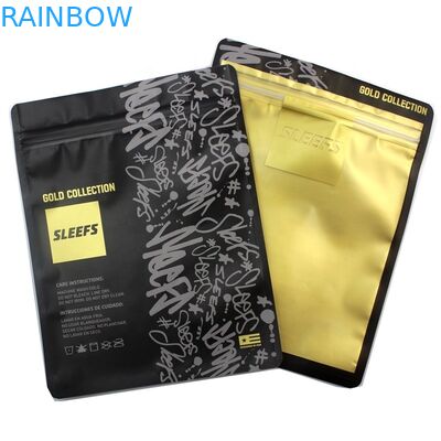 Borsa d'imballaggio trasparente dell'indumento di Opp di Logo Printing Zipper della maglietta della serratura promozionale dello zip poli