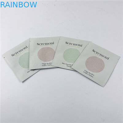 L'abitudine ha stampato le piccole tre borse d'imballaggio sigillate lato con le piccole bustine della chiusura lampo per l'imballaggio del tè