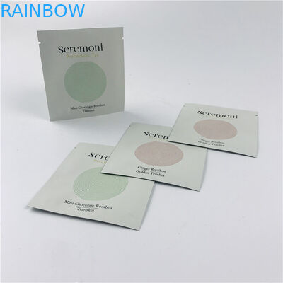 L'abitudine ha stampato le piccole tre borse d'imballaggio sigillate lato con le piccole bustine della chiusura lampo per l'imballaggio del tè