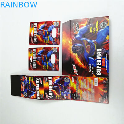 350g cartone Gravnre che stampa la carta della bolla che imballa per la pillola del sesso