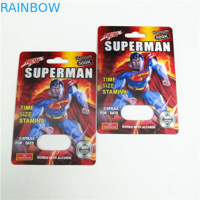 350g cartone Gravnre che stampa la carta della bolla che imballa per la pillola del sesso