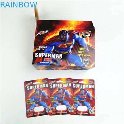 Carta d'imballaggio di stampa di seta 9x12cm della pillola del sesso di CMYK