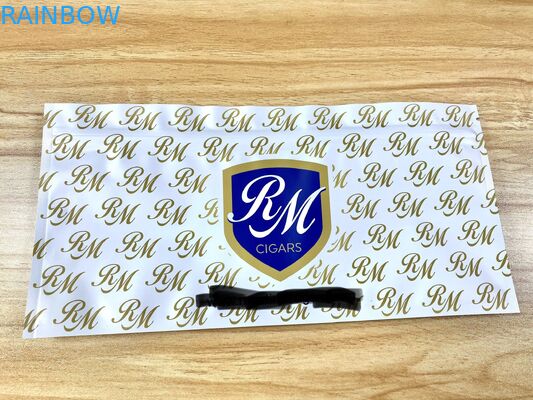 Le tre borse piane risigillabili di Mylar della guarnizione laterale vedono attraverso a sacchetti di umidità del sigaro l'imballaggio di plastica dei sacchetti dell'alimento dell'erbaccia