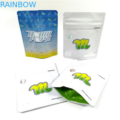 Digital riutilizzabile che stampa plastica dell'alimento sacchetto Doypack che la chiusura lampo di alluminio insacca la prova su ordinazione Mylar dell'odore insacca per i biscotti gommosi
