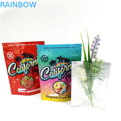 Digital riutilizzabile che stampa plastica dell'alimento sacchetto Doypack che la chiusura lampo di alluminio insacca la prova su ordinazione Mylar dell'odore insacca per i biscotti gommosi