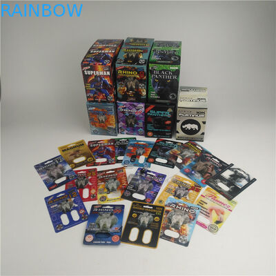 Carta della bolla dello SGS 200mic 3d per le pillole maschii 500K 600k