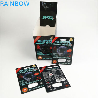 Lavagna delle carte 350g della bolla 3d di rinoceronte 69 con il contenitore di carta dell'esposizione