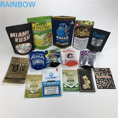 L'odore della borsa del biscotto di tocco morbido di CBD 3.5g rinforza l'imballaggio innocuo per i bambini del sacchetto della stagnola di Mylar