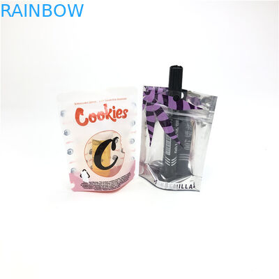 imballaggio innocuo per i bambini del sacchetto della stagnola di Mylar del biscotto di tocco morbido dei semi di fiore di 1/8oz 3.5g CBD