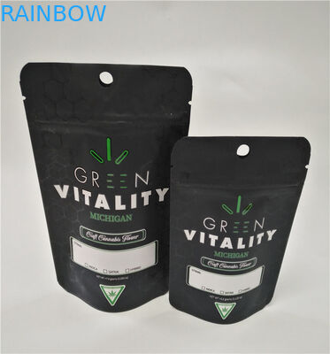 La stagnola stampata su misura del commestibile ha laminato il supporto a chiusura lampo risigillabile della caramella del doypack CBD di mylar sulla borsa