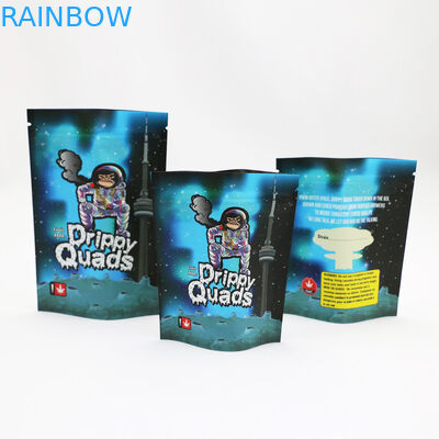 L'odore della chiusura lampo della stagnola rinforza la borsa d'imballaggio dell'erbaccia di CMYK Mylar