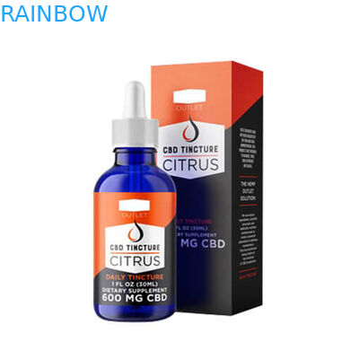 Contenitore di carta nero 200mic di metropolitana della bottiglia del contagoccia di CMYK 10ml