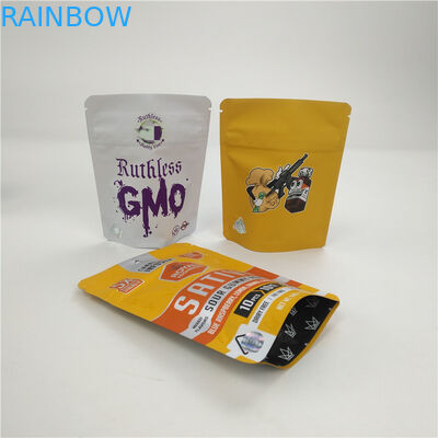 Biscotti d'imballaggio della borsa 3.5g dell'olio della canapa VMPET 100micron CBD di Canabies