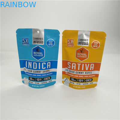 Borsa bassa 100micron di Mylar della stagnola di Moq 3.5g 7g VMPET Alunminum