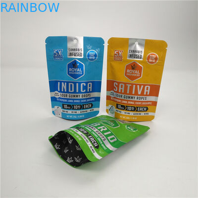 Borsa bassa 100micron di Mylar della stagnola di Moq 3.5g 7g VMPET Alunminum