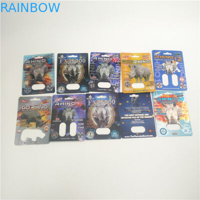 Carta eccellente della bolla di rinoceronte della pillola 3D del sesso di FDA della pantera per le capsule