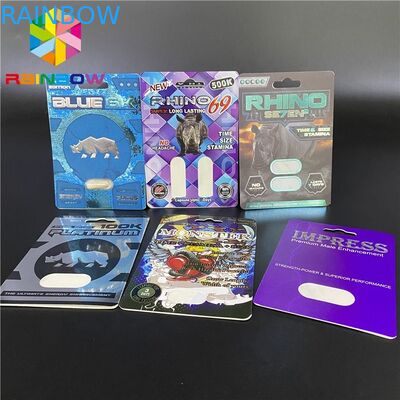 Carte blu di rinoceronte 3D di lavagna di 6K Plantinum 100K 350g