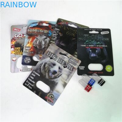 Rinoceronte 99 pillole di potenziamento 500K che imballano stampa di seta delle carte