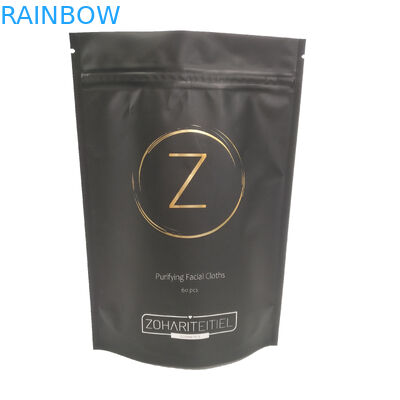 La chiusura lampo dello SGS di MOPP VMPET sta sul sacchetto per il panno di pulizia facciale