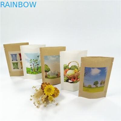 La carta kraft il MOPP VMPET sta sulle borse a chiusura lampo 18x26cm