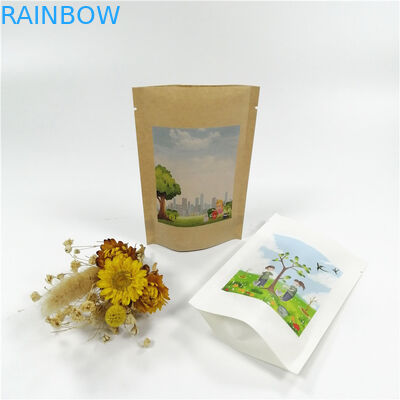 La carta kraft il MOPP VMPET sta sulle borse a chiusura lampo 18x26cm