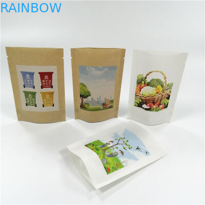 La carta kraft il MOPP VMPET sta sulle borse a chiusura lampo 18x26cm