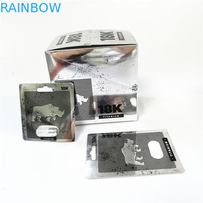 Le pillole della capsula di rinoceronte del pacchetto del Pussycat producono delle bolle sulla stampa UV della carta