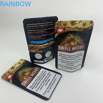 CMYK 110 micron dell'ANIMALE DOMESTICO del tabacco di borse d'imballaggio della foglia