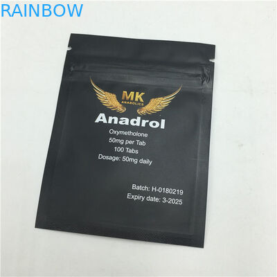 La chiusura lampo Matte Snack Plastic Pouches Packaging ha stampato il lato tre sigillato