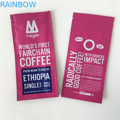 Rinforzo del lato della saldatura a caldo di Bean Packaging Smell Proof With del caffè della chiusura lampo